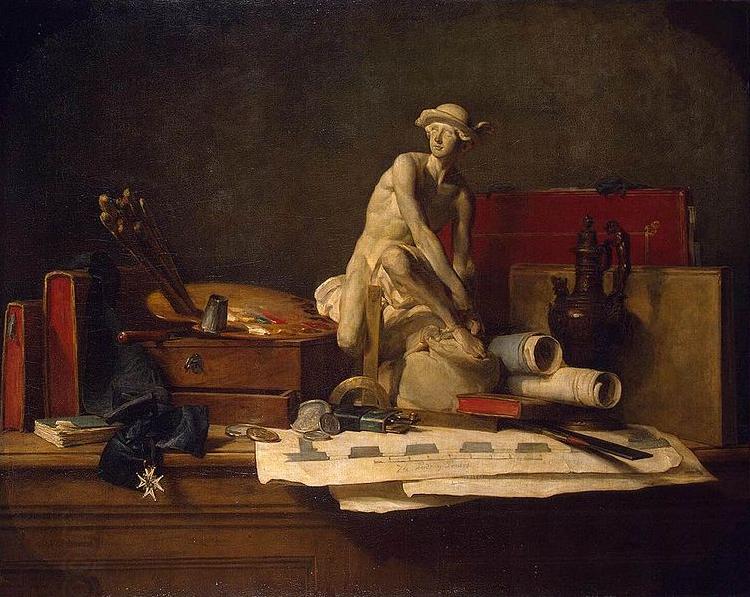 Jean Simeon Chardin Still Life with Attributes of the Arts China oil painting art